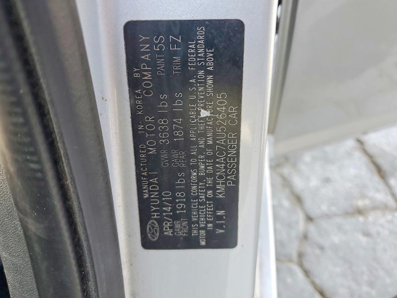 Продажа на аукционе авто 2010 Hyundai Accent, vin: KMHCN4AC7AU526405, номер лота: 52236226