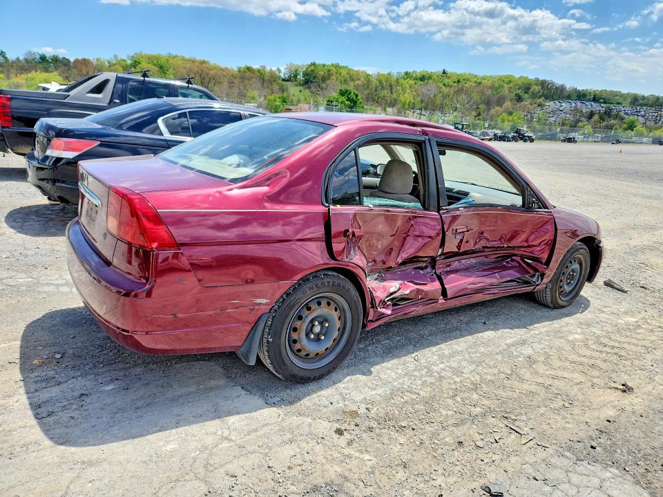 2002 Honda Civic მანქანა იყიდება აუქციონზე, vin: 1HGES26722L034783, აუქციონის ნომერი: 51798016
