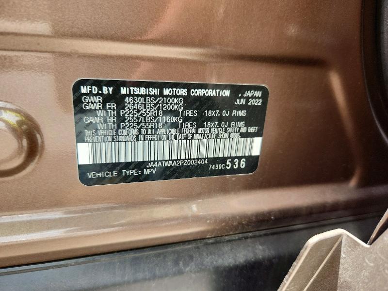 Продаж на аукціоні авто 2023 Mitsubishi Eclipse Cross, vin: JA4ATWAA2PZ002404, номер лоту: 54227516