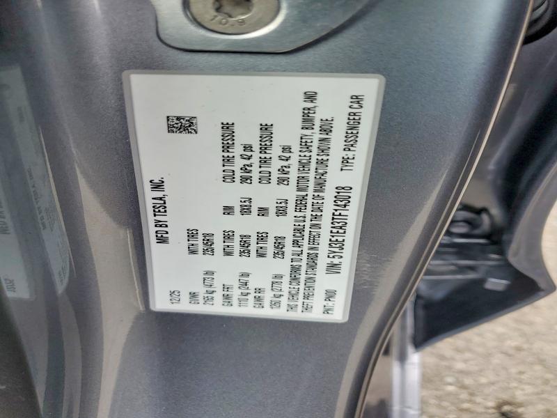 Продаж на аукціоні авто 2026 Tesla Model 3, vin: 5YJ3E1EA3TF143018, номер лоту: 52261346