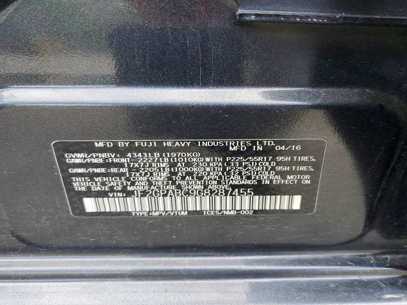 Aukcja sprzedaży 2016 Subaru Crosstrek, vin: JF2GPABC9G8287455, numer aukcji: 52442046