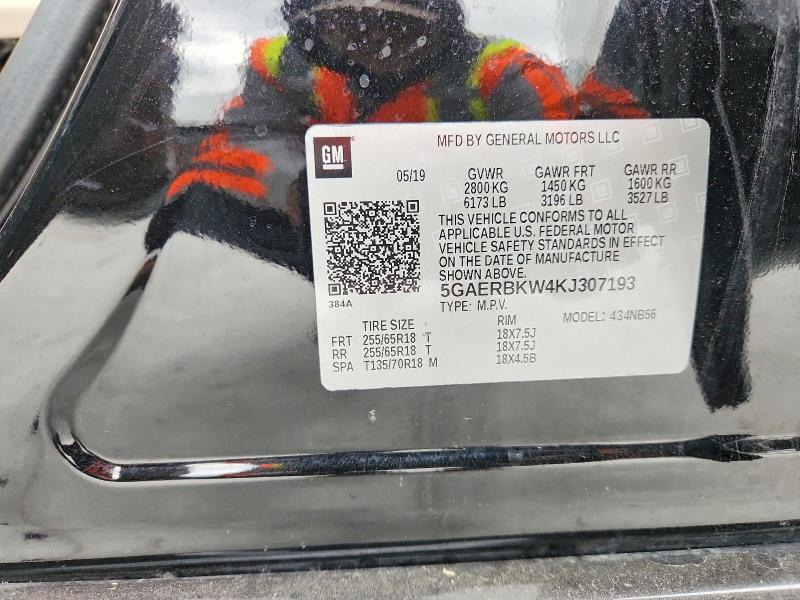 2019 Buick Enclave მანქანა იყიდება აუქციონზე, vin: 5GAERBKW4KJ307193, აუქციონის ნომერი: 51955746