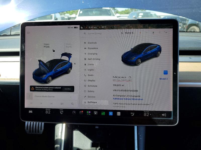 2018 Tesla Model 3 მანქანა იყიდება აუქციონზე, vin: 5YJ3E1EB5JF083989, აუქციონის ნომერი: 53936136