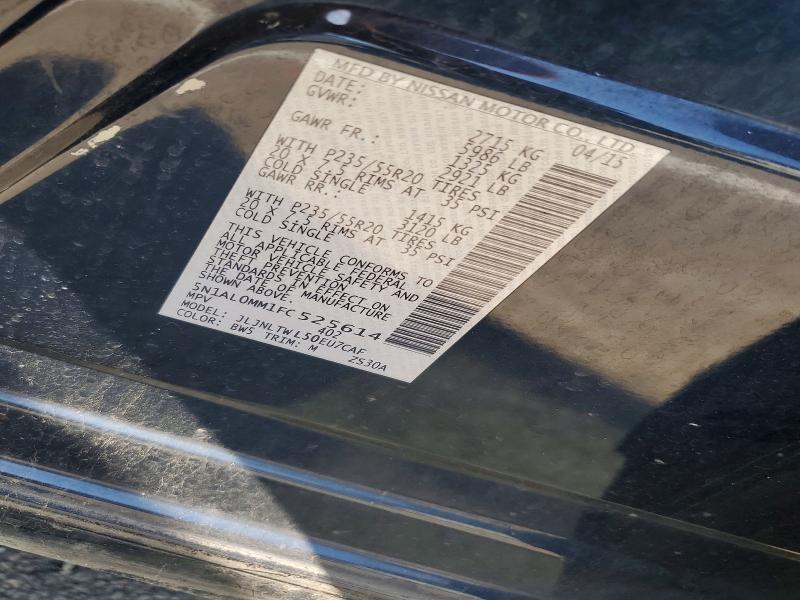 53365306 :رقم المزاد ، 5N1AL0MM1FC525614 vin ، 2015 Infiniti Qx60 مزاد بيع