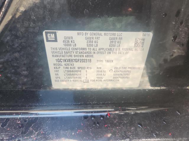 2016 Chevrolet Silverado მანქანა იყიდება აუქციონზე, vin: 1GC1KVE87GF202318, აუქციონის ნომერი: 55380446