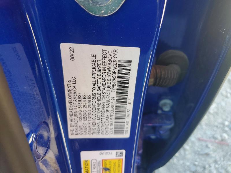 2022 Acura Tlx მანქანა იყიდება აუქციონზე, vin: 19UUB7F06NA002124, აუქციონის ნომერი: 52004536
