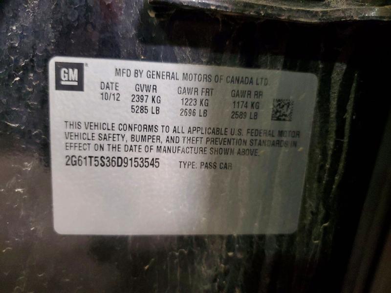 53082796 :رقم المزاد ، 2G61T5S36D9153545 vin ، 2013 Cadillac Xts مزاد بيع