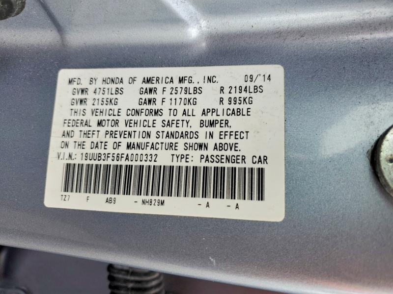 Продажа на аукционе авто 2015 Acura Tlx, vin: 19UUB3F56FA000332, номер лота: 53262306