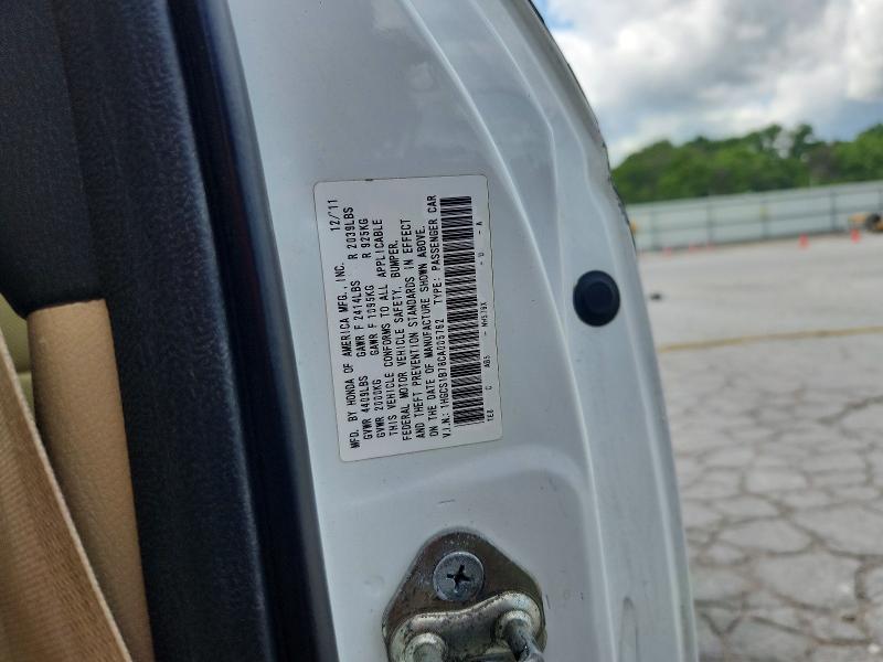 54132236 :رقم المزاد ، 1HGCS1B78CA005762 vin ، 2012 Honda Accord مزاد بيع