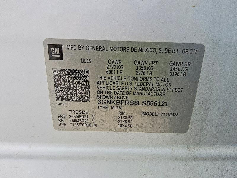 Продажа на аукционе авто 2020 Chevrolet Blazer, vin: 3GNKBFRS8LS556121, номер лота: 53262236