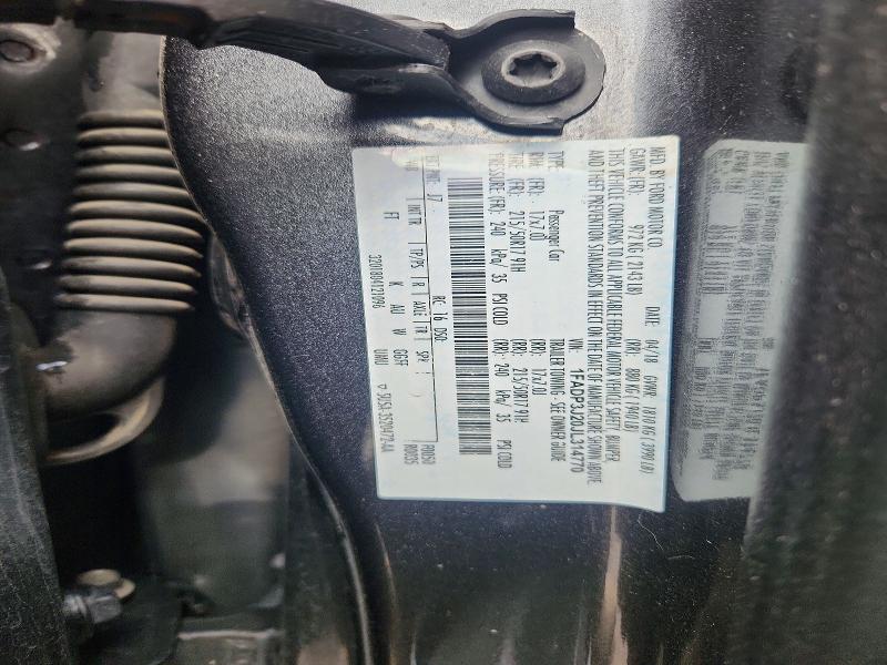 54795826 :رقم المزاد ، 1FADP3J20JL314770 vin ، 2018 Ford Focus مزاد بيع