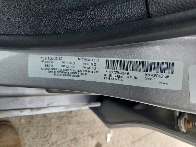 Продажа на аукционе авто 2016 Chrysler 200, vin: 1C3CCCAB8GN117459, номер лота: 55008386