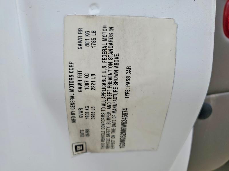 52048056 :رقم المزاد ، 1G3NG52M6W6345974 vin ، 1998 Oldsmobile Cutlass مزاد بيع