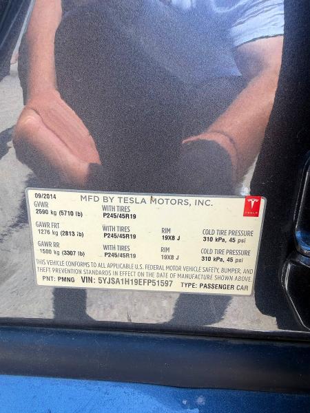 Продажа на аукционе авто 2014 Tesla Model S, vin: 5YJSA1H19EFP51597, номер лота: 53983076