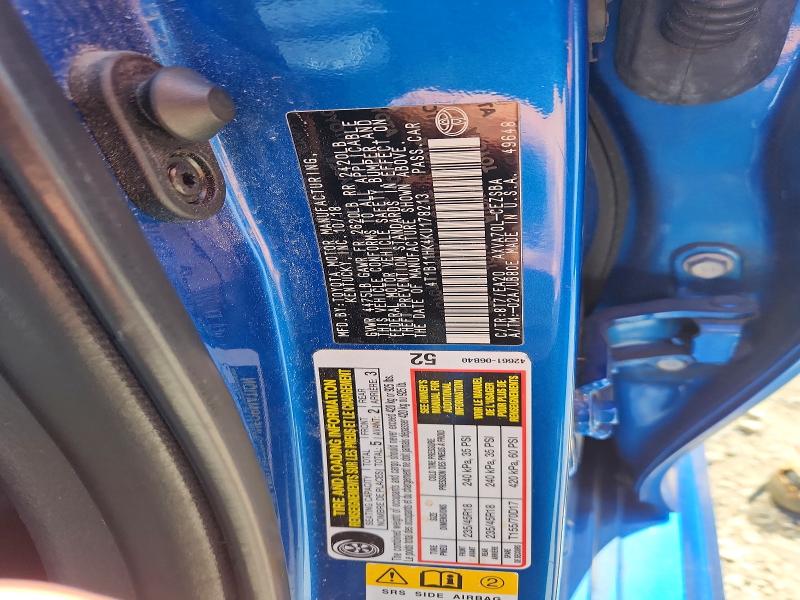 2019 Toyota Camry მანქანა იყიდება აუქციონზე, vin: 4T1B11HK4KU178213, აუქციონის ნომერი: 52814396