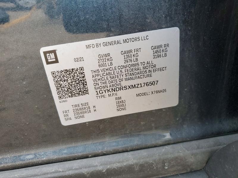 Продажа на аукционе авто 2021 Cadillac Xt5, vin: 1GYKNDRSXMZ176507, номер лота: 53931046
