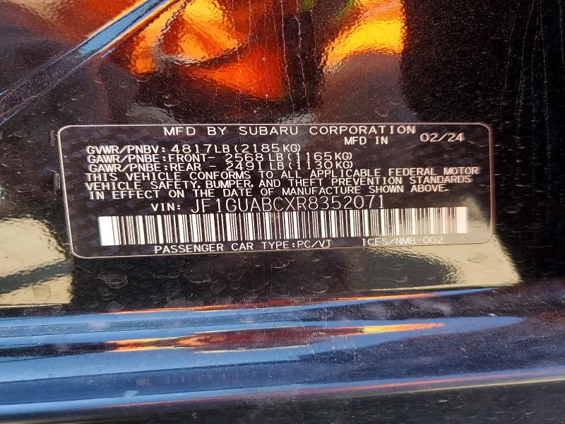 Aukcja sprzedaży 2024 Subaru Impreza, vin: JF1GUABCXR8352071, numer aukcji: 55306386