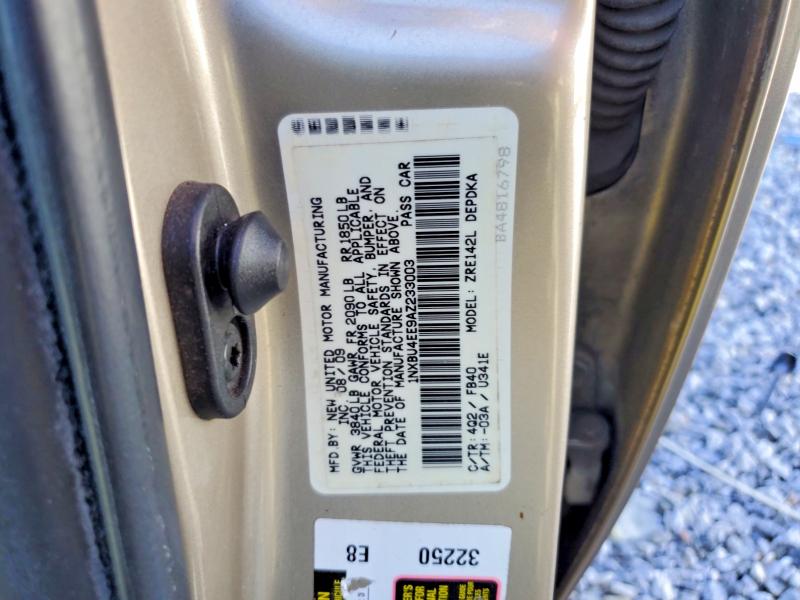 53920156 :رقم المزاد ، 1NXBU4EE9AZ233003 vin ، 2010 Toyota Corolla مزاد بيع