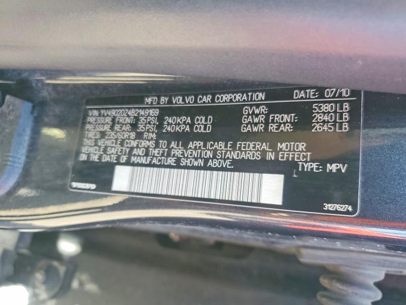 Aukcja sprzedaży 2011 Volvo Xc60, vin: YV4902DZ4B2149169, numer aukcji: 55331236