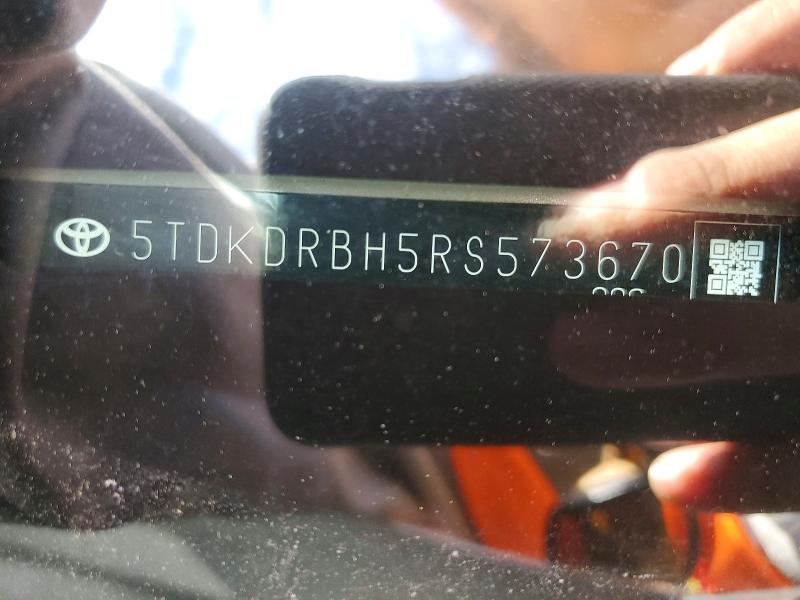 Aukcja sprzedaży 2024 Toyota Highlander, vin: 5TDKDRBH5RS573670, numer aukcji: 73717225
