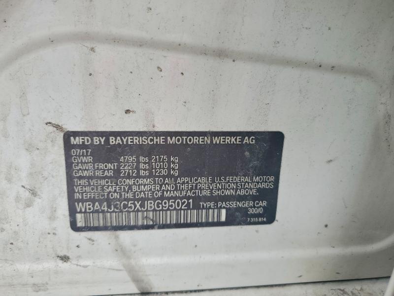Продажа на аукционе авто 2018 Bmw 430xi, vin: WBA4J3C5XJBG95021, номер лота: 54699286