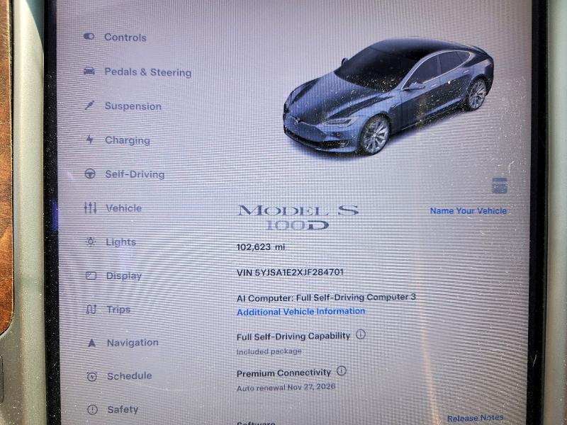 Aukcja sprzedaży 2018 Tesla Model S, vin: 5YJSA1E2XJF284701, numer aukcji: 54761056