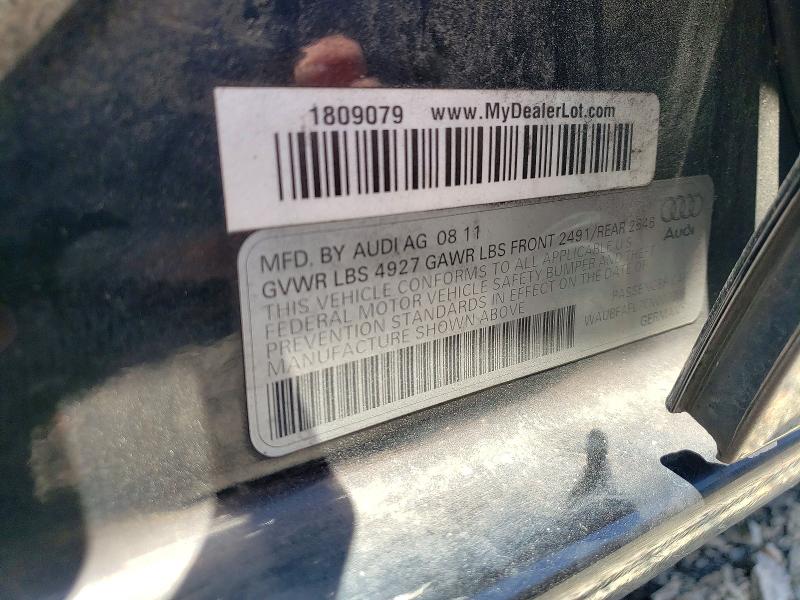 2012 Audi A4 მანქანა იყიდება აუქციონზე, vin: WAUBFAFL7CN007305, აუქციონის ნომერი: 53709386