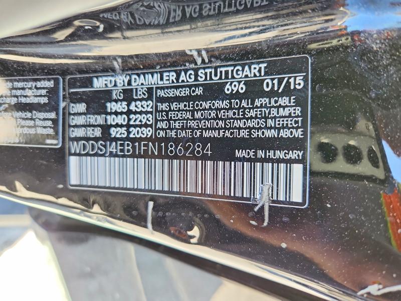 Aukcja sprzedaży 2015 Mercedes-benz Cla, vin: WDDSJ4EB1FN186284, numer aukcji: 52965466