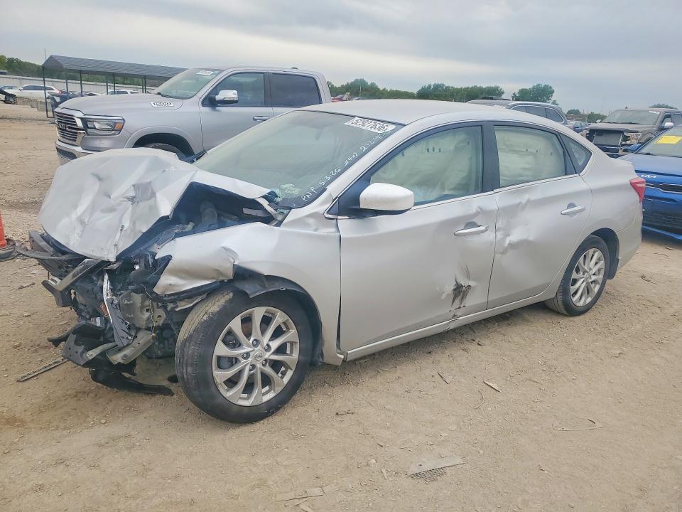 52927636 :رقم المزاد ، 3N1AB7AP5KY212455 vin ، 2019 Nissan Sentra مزاد بيع