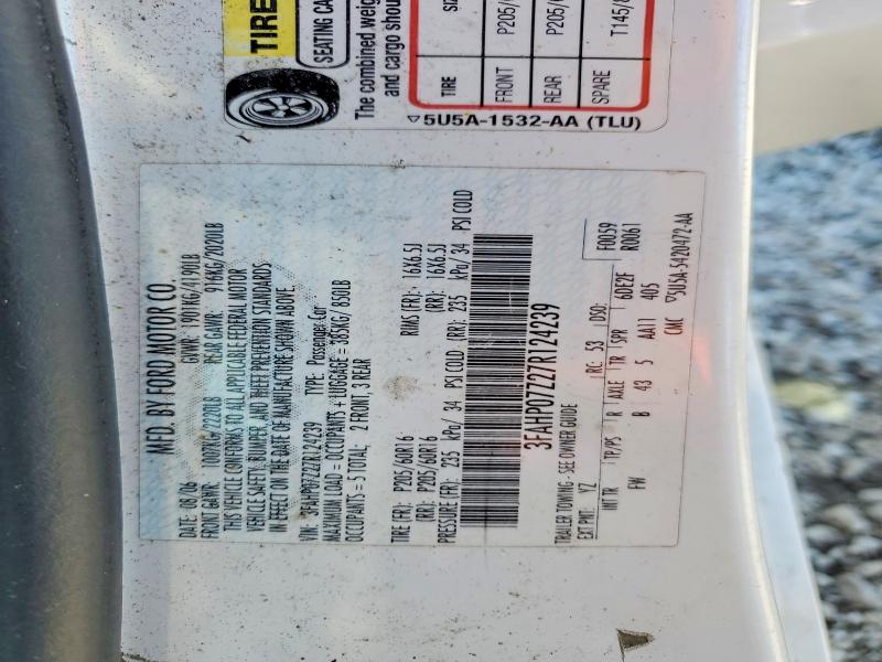 Aukcja sprzedaży 2007 Ford Fusion, vin: 3FAHP07Z27R124239, numer aukcji: 55301536