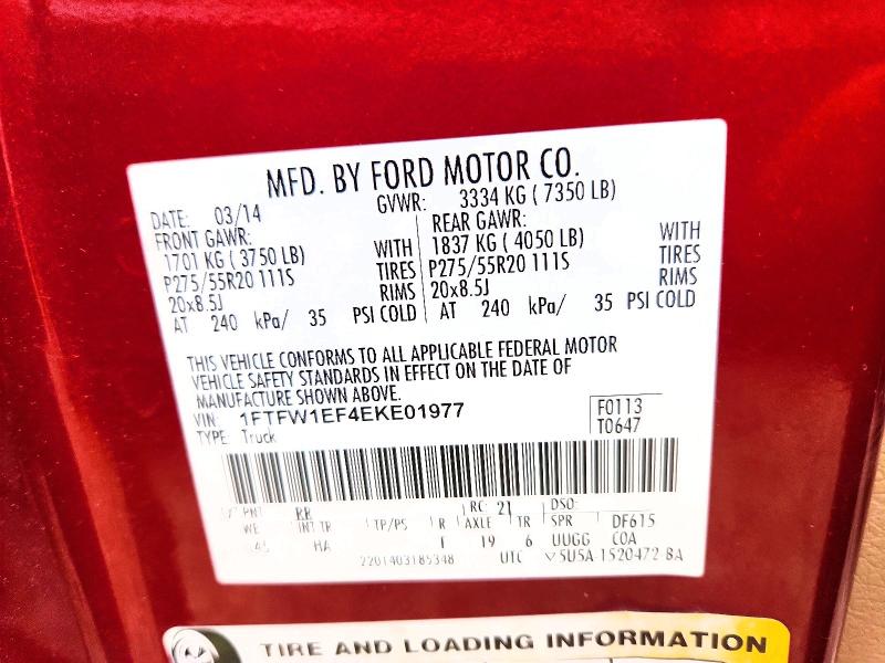 Aukcja sprzedaży 2014 Ford F150, vin: 1FTFW1EF4EKE01977, numer aukcji: 52598006