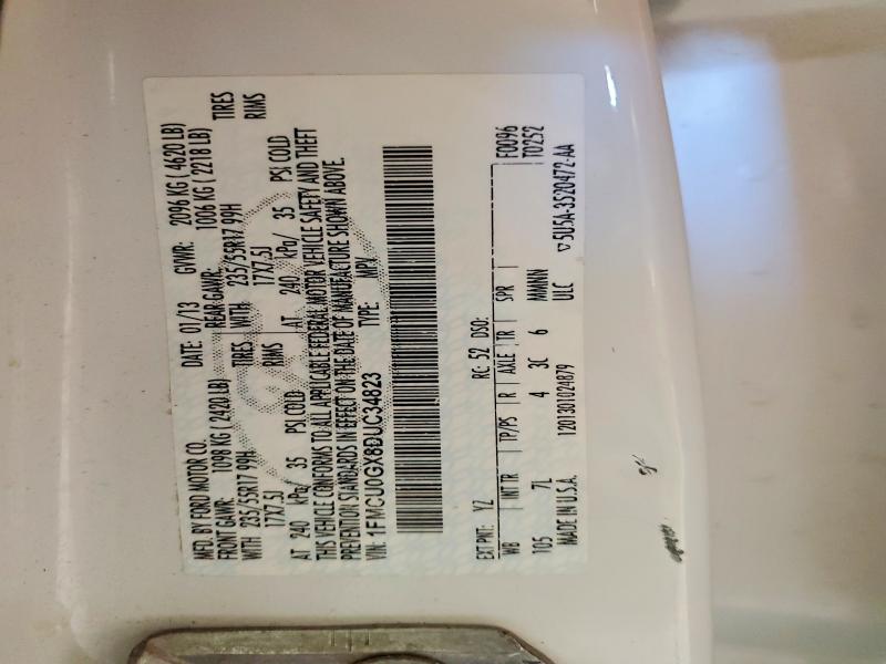 Aukcja sprzedaży 2013 Ford Escape, vin: 1FMCU0GX8DUC34823, numer aukcji: 53255506