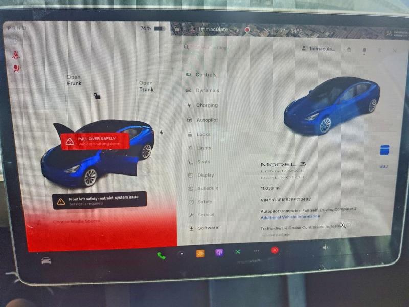 51040556 :رقم المزاد ، 5YJ3E1EB2PF713492 vin ، 2023 Tesla Model 3 مزاد بيع