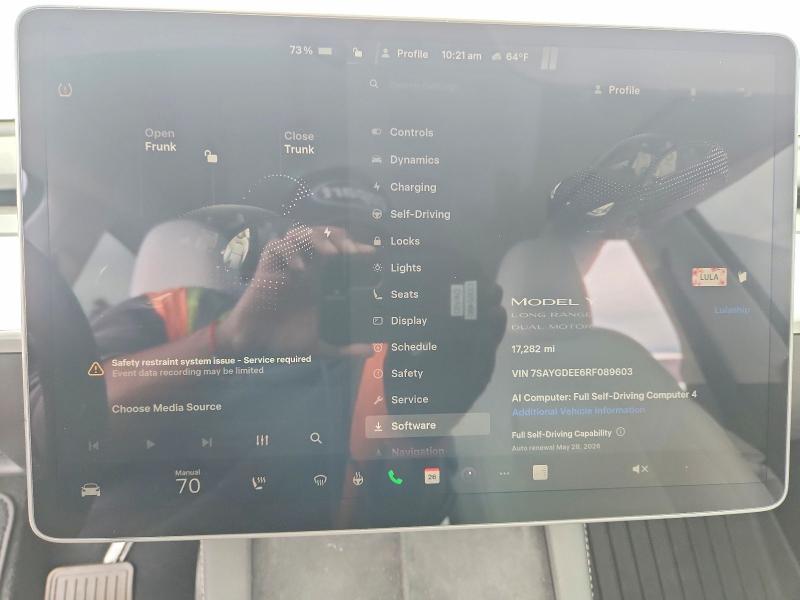 Продаж на аукціоні авто 2024 Tesla Model Y, vin: 7SAYGDEE6RF089603, номер лоту: 54885096
