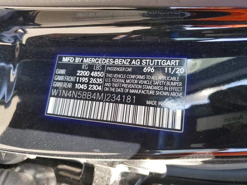 Продаж на аукціоні авто 2021 Mercedes-benz Gla, vin: W1N4N5BB4MJ234181, номер лоту: 51670506
