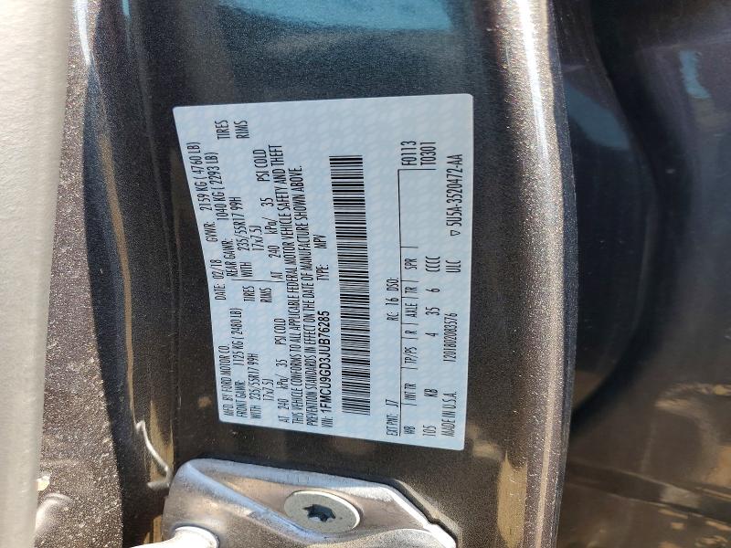 Aukcja sprzedaży 2018 Ford Escape, vin: 1FMCU9GD3JUB76285, numer aukcji: 54969066