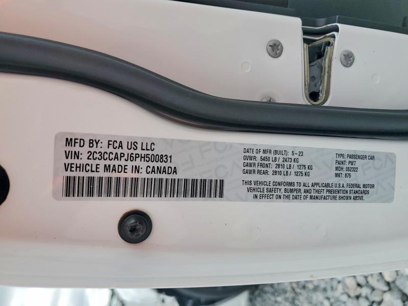 2023 Chrysler 300c მანქანა იყიდება აუქციონზე, vin: 2C3CCAPJ6PH500831, აუქციონის ნომერი: 48981786