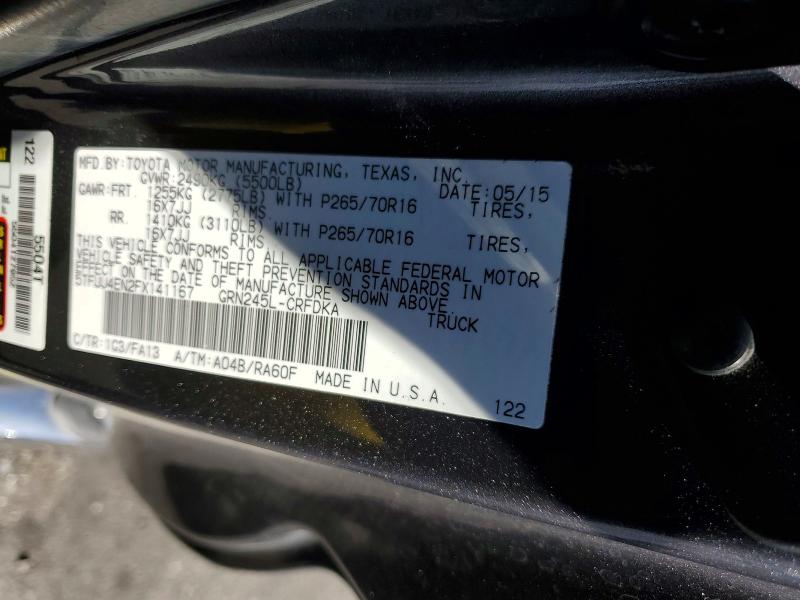 Продаж на аукціоні авто 2015 Toyota Tacoma, vin: 5TFUU4EN2FX141167, номер лоту: 55404986