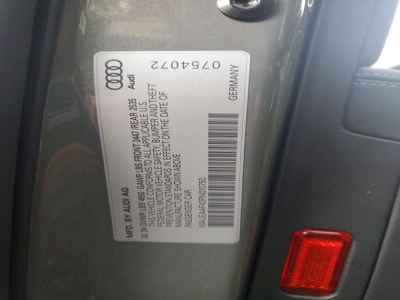 2024 Audi A4 მანქანა იყიდება აუქციონზე, vin: WAUEAAF43RN010750, აუქციონის ნომერი: 53459676