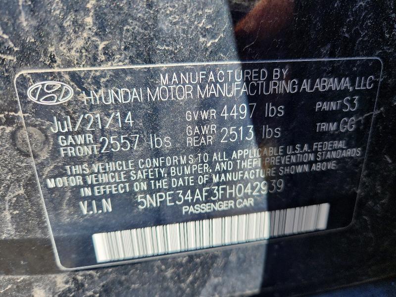 Aukcja sprzedaży 2015 Hyundai Sonata, vin: 5NPE34AF3FH042939, numer aukcji: 52286536
