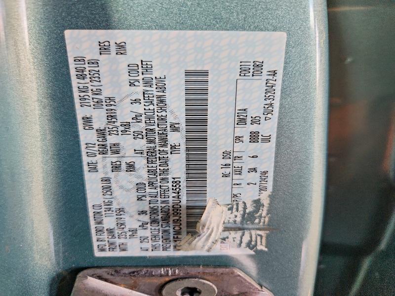 Продаж на аукціоні авто 2013 Ford Escape, vin: 1FMCU9J99DUA45581, номер лоту: 55252476