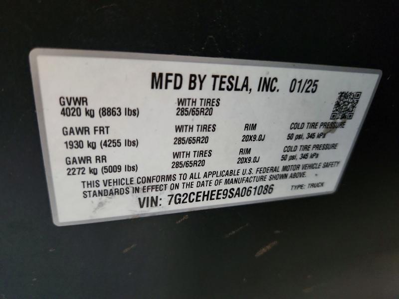 Продажа на аукционе авто 2025 Tesla Cybertruck, vin: 7G2CEHEE9SA061086, номер лота: 53293076