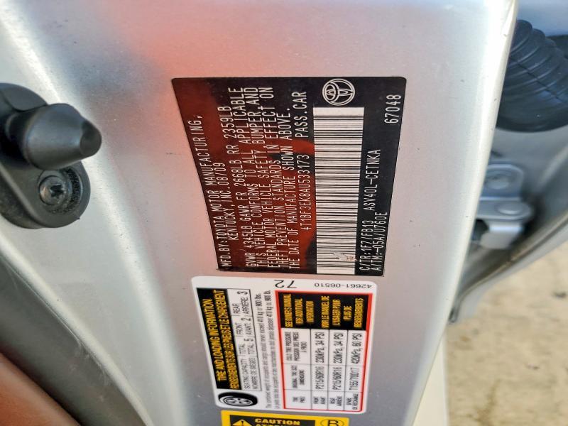 2010 Toyota Camry მანქანა იყიდება აუქციონზე, vin: 4T1BF3EK8AU533173, აუქციონის ნომერი: 52689116