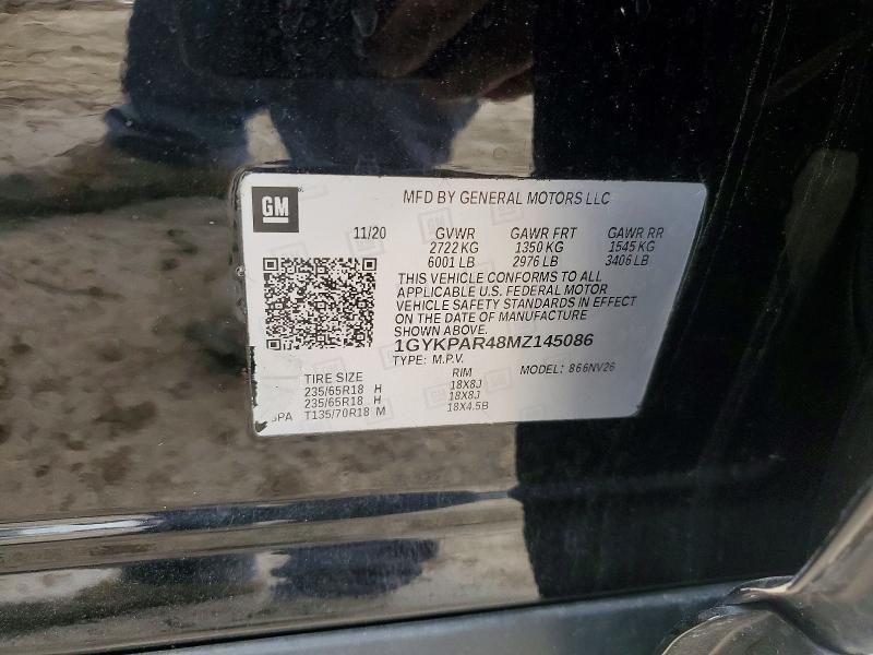 Продаж на аукціоні авто 2021 Cadillac Xt6, vin: 1GYKPAR48MZ145086, номер лоту: 52583826