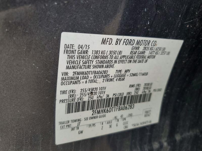 Aukcja sprzedaży 2015 Ford Flex, vin: 2FMHK6DT1FBA06283, numer aukcji: 53142616