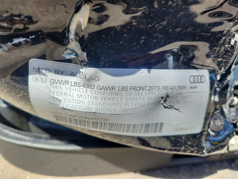 Aukcja sprzedaży 2018 Audi A5, vin: WAUYNGF5XJN002730, numer aukcji: 52216126