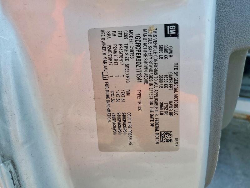 2013 Chevrolet Silverado მანქანა იყიდება აუქციონზე, vin: 1GCRCPEA9DZ171341, აუქციონის ნომერი: 53964096