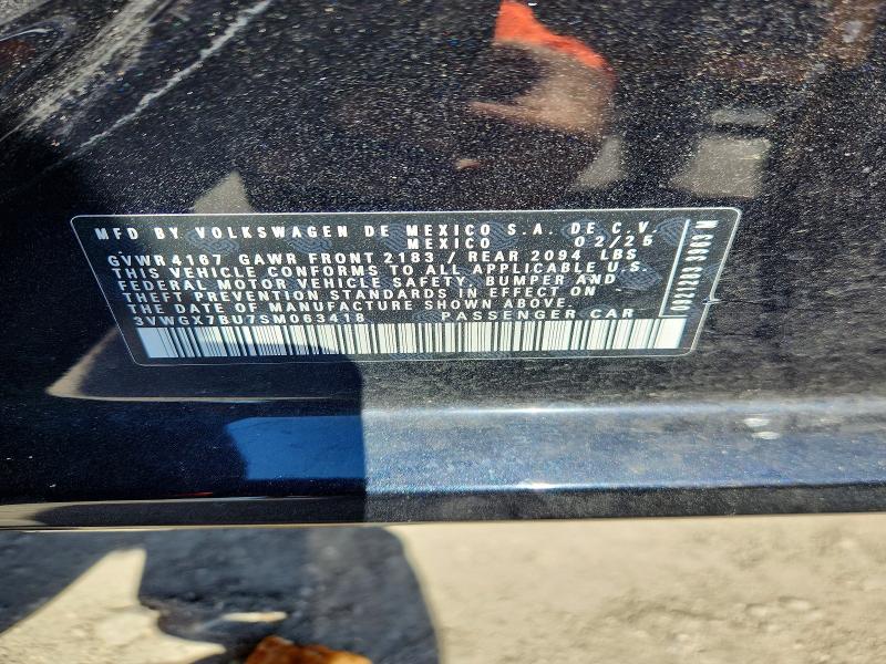 Продаж на аукціоні авто 2025 Volkswagen Jetta, vin: 3VWGX7BU7SM063418, номер лоту: 53410066