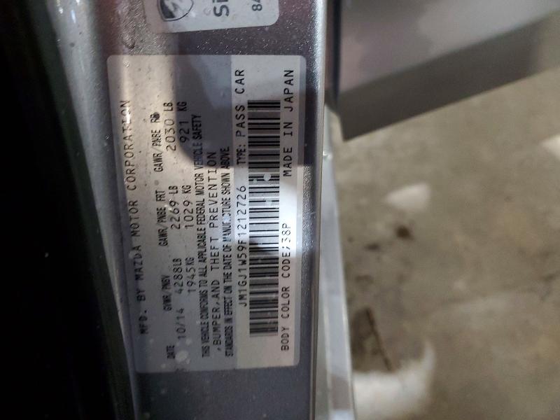Продаж на аукціоні авто 2015 Mazda 6, vin: JM1GJ1W59F1212726, номер лоту: 53351286