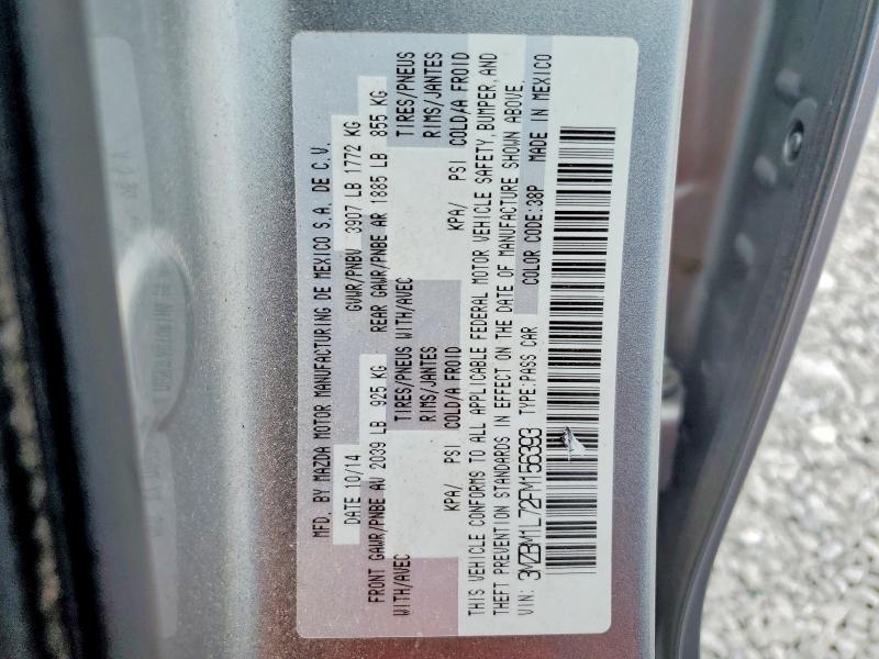 Aukcja sprzedaży 2015 Mazda 3, vin: 3MZBM1L72FM156393, numer aukcji: 54757906
